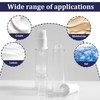 4 Pcs Empty Airless Pump Bottles, Refillable Clear Travel Pump