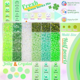 qiipii Light Green 3-10mm Flatback Pearls and Rhinestones w B7000 Jewelry Glue for Bedazzling Crafting Half Pearls Resin Stones Diamonds for Face Eyes Makeup Tumblers Bottles DIY Crafts Grad Cap Shoes