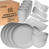 Wheat Straw Dinnerware Sets | Unbreakable Dinnerware Sets | Dishwasher
