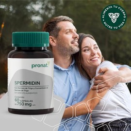 Pronat Spermidin Antioxidante Suplemento Alimenticio 60 Cápsulas – Con Germen de Trigo y Concentrado de Germen de Trigo – Aporta Espermidina