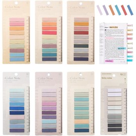 CLARITYKG Pestañas Etiquetas Adhesivas de índice 1400,Cuadernos Separador de Pestañas Reposicionables,Marcadores de Colores Página Morandi, para Lectura de Libross, Clasificación de Archivos, Notas