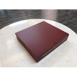 Red Estate Planning Binder with Slipcase and 11 Tabs, Holds Up to 200 Pages