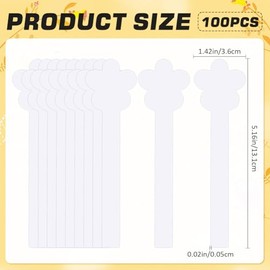 CRASPIRE CRASPIRE 100Pcs Perfume Test Strips Flower Perfume Paper Strips White Small Disposable Try Incense Paper for Testing Scents Fragrances Essential Oils Aromatherapy Tester