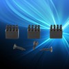 Arrow Brushes, 3-Piece Lightweight, Durable Replacement Brushes with 3-Piece Screws