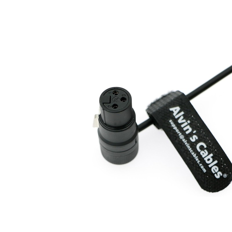 Alvin's Cables Rotatable Low Profile XLR 3 Pin Male to