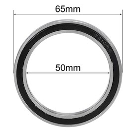 TOP-VIGOR 2Pcs 6810-2RS Deep Groove Ball Bearings, Z2 50mm x 65mm x 7mm Double Sealed Industrial Bearings, Chrome Steel Skateboard Bearings for Electrical Instrument Equipment