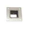 8 PCS 1.18" Square Post Flange Base, 201 Stainless Steel