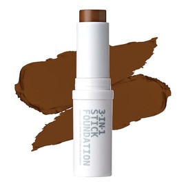 Ruby Kisses Base Maquillaje Barra Cobertura Total Natural Fácil Aplicar Hidratante Ligera Larga Duración Corrector Contorno Facial Castaño