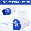 32Amp Socket, 2 Pcs 32Amp Plug Socket, 3 Pin Waterproof