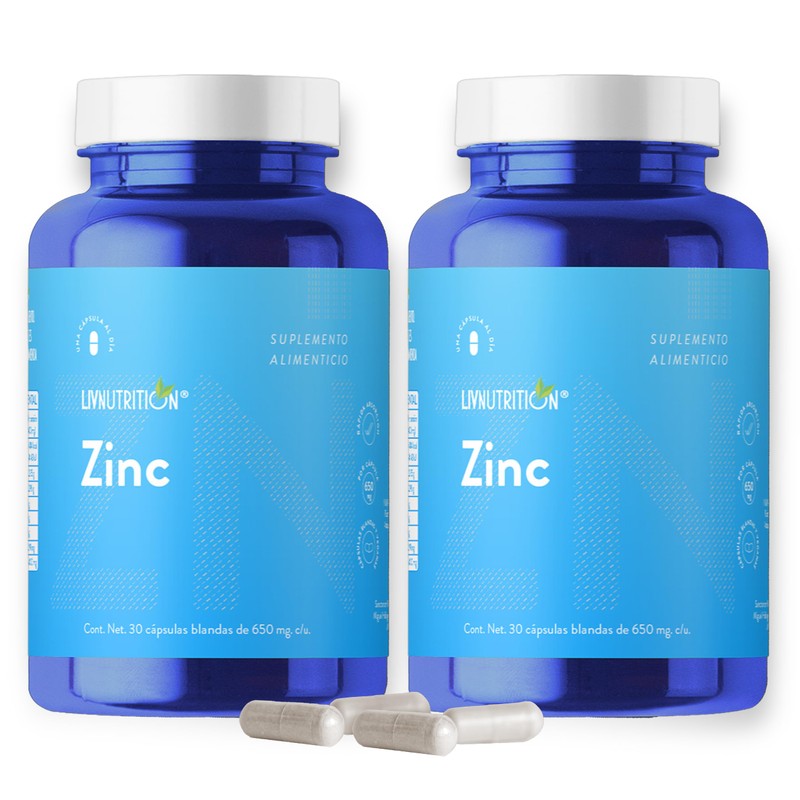 LIV NUTRITION Zinc Con Lecitina De Soya 650 Mg 60