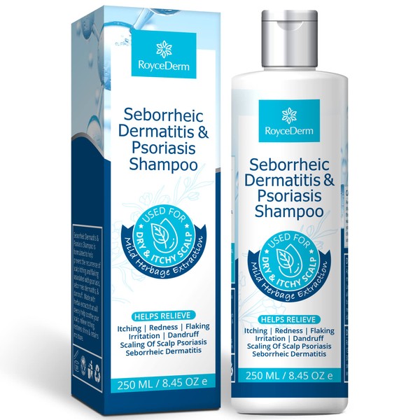 Roycederm Psoriasis Shampoo, Seborrheic Dermatitis Shampoo, Folliculitis Shampoo, Dandruff Shampoo,