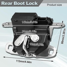 ZAMDOE 55702917 Tailgate Door Lock Actuator for Fiat 500 Grande Punto Evo Bravo MK II Giulietta ASTRA K Sports Tourer CORSA D CORSA E MERIVA B Hatchback Van Sports Tourer Tailgate Switch Actuator