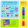 Marble Run, 109 Pcs Marble Maze Race Building Blocks Toy