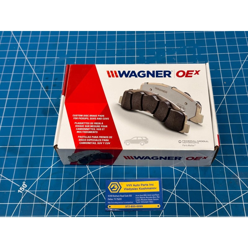 Wagner FRONT DISC BRAKE PAD SET WAGNER OEx OEX976