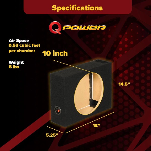 Does not apply Shallow Vented Subwoofer Enclosure, Single 10 Inch