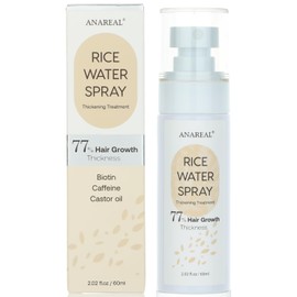 uikeaft Hair Growth Serum, Rice Water for Hair Growth, Rice Water Hair Spray, Hair Growth Oil Spray for Women infused with Castor Oil and Biotin 2oz