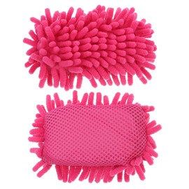 6Pcs Pink Microfiber Shag Whiteboard Eraser Shag Washable Dry Eraser Board for Chalk, Classroom Teacher Supplies, Home and Office.