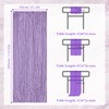 ZAGQIG Boho Rustic Table Runner, 35x120 inches Light Purple Cheesecloth/Gauze,