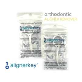 AlignerKey Clear Aligner Ortho Removal Tool for Invisalign by Aligner Key-Qty 2x AlignerKey - Green