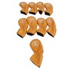 9pcs Golf Club Cover PU Leather Stylish Portable Golf Head