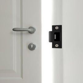 Housoutil 4Pcs Cam Block Door Locks For Front Door Hasp Plate Front Door Reinforcement Kit Door Hole Filler Plate