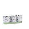 Fallen Fruits Bee Print Herb Pots with Tray | for