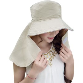 99% UV Protection Hat, Sun Hat, Women's Hat, Reversible, Gardening Hat, Farming, Sunshade, off white, Free Size