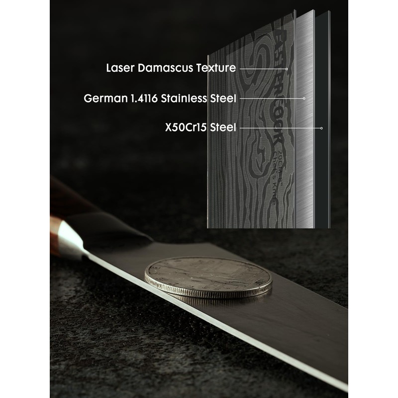 Astercook Chef Knife, 8 Inch Professional Kitchen Chef Knife, German