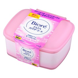 Biore Smooth Powder Sheet, Soap Scent, Main Unit, 36 Sheets