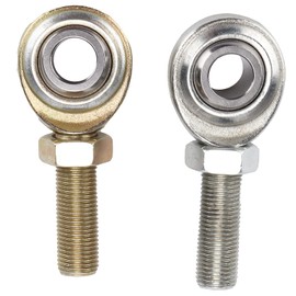 Yosoo 2pcs Stainless Steel Rod End Heim Joints, Spherical Bearing, 1/2inx1/2-20 RH LH Male Thread, Suitable for Cars ATVs Boats Motorcycles