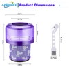 Aziliogcc Vacuum Filter Replacement for Dyson V11 V15, Purple, 2
