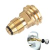 Hooshing Propane Tank Adapter Converts POL LP Tank Service Valve