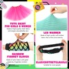 Hifot 80s Outfit Women, Neon Tutu Headband Earring Necklace Bracelet