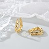 Aprilery 18K Gold Plated Hoop Earrings for Women, Trendy Cubic