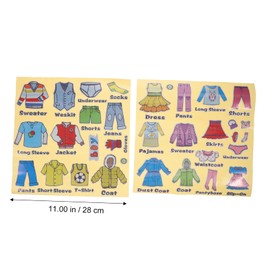 Operitacx 2 Sätze Kleidungsetiketten Organizer Aufkleber Für Kommode Reflexionssticker Zur Einfachen Klassifizierung Von Kinderkleidung 2 Blätter * 2