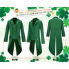 Geyoga St Patrick's Day Outfit Leprechaun Costumes Gothic Vintage Steampunk