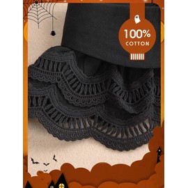 QLX Lace Clown Collar Neck Ruffle Victorian Jester Collars Draculaura Collar