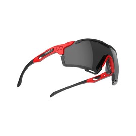 Rudy Project SP631054-0000 Cut Line Sports Sunglasses, Fire Red, Flame/Smoke Black Lens