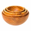 Rainforest Bowls Set of 4 Javanese Teak Wood Mini Dipping