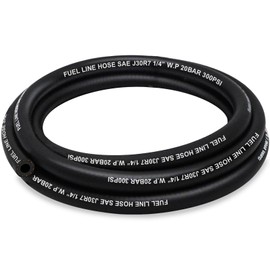 HOUSUN Fuel Line 1/4 Inch ID, Fuel Hose 5FT, J30R7 Fuel Line Hose NBR.