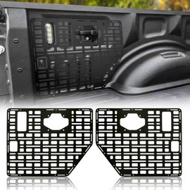 NORTHYUN F150 Side Bed Molle Panel Rack Aluminum Alloy Rear Truck Interior Carrier Cargo Luggage Storage Compatible with 2015-2022 Ford F150