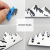 3pcs Black V Car Body Trunk Lid Sticker 3D Badge