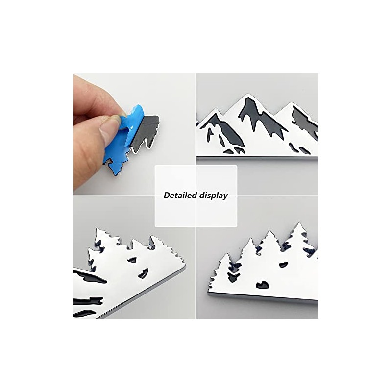 3pcs Black V Car Body Trunk Lid Sticker 3D Badge