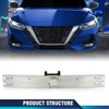 PIT66 Front Bumper Reinforcement Impact Bar Silver Compatible with Nissan