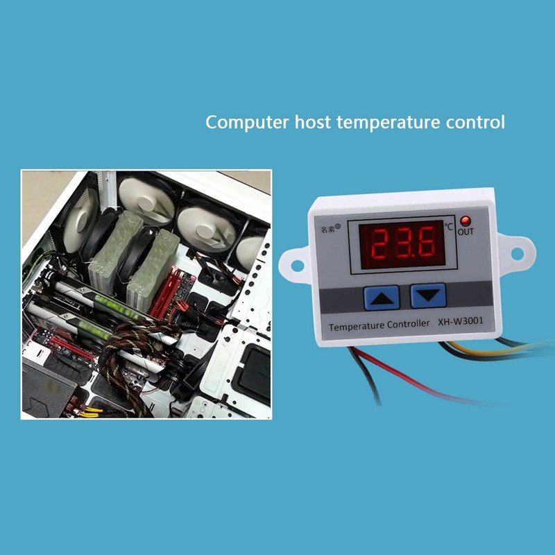 Temperature Controller Digital Thermostat with Waterproof Probe Thermostat Control Switch