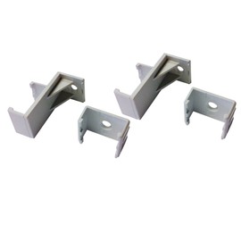 Selectric T4-Bracket Fixing Mounting Bracket Clips for T4 Fluorescent Under Cabinet Light, Pack of 2