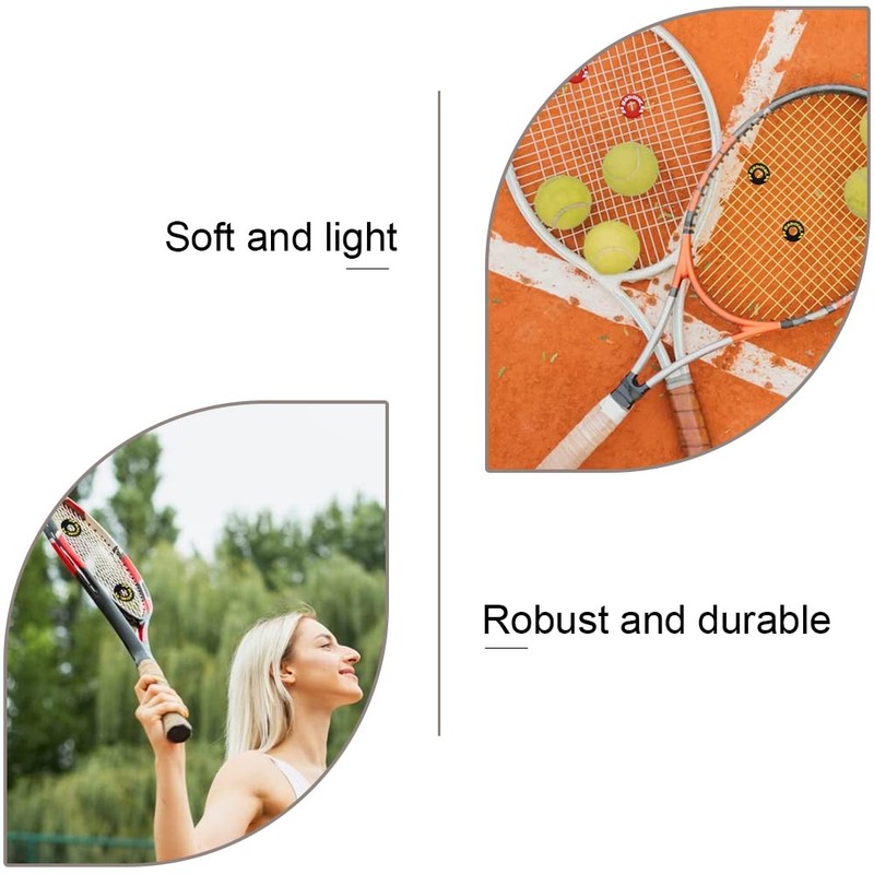 GXWzhanbo 4 Pieces Durable Vibration Dampener Soft Tennis Racket Shock