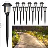 ILANCK 12 Pack Solar Lights Outdoor, 6000K Solar Pathway Lights