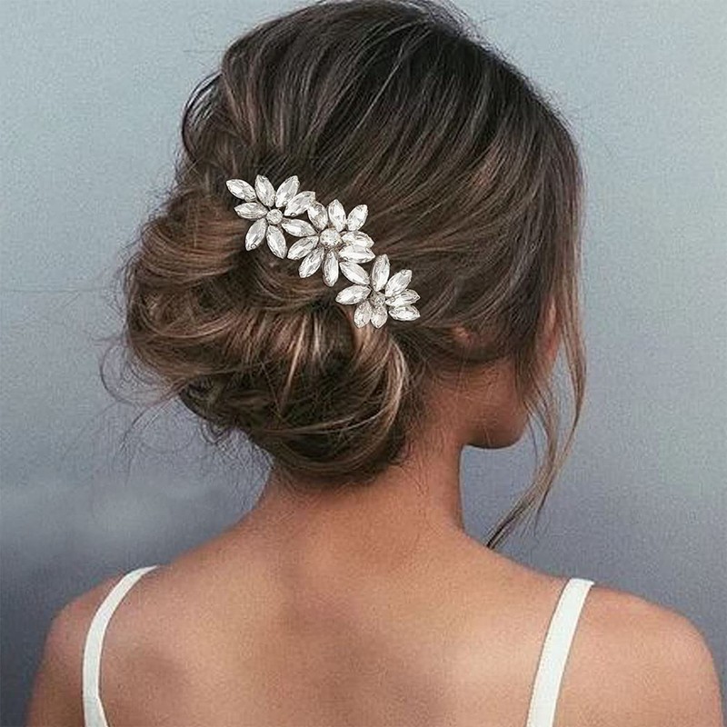 Easedaily Peine de novia para el cabello de novia con