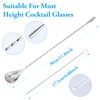 Set of 5 Bar Spoons, Stirrer, Long Cocktail Stirrer, Gin